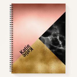 フェイク箔と大理石 ノートブック