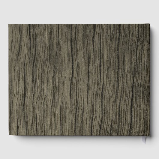 フェイク素朴金ゴールド44th Birthday Party;名前をカスタムする ゲストブック (裏面)