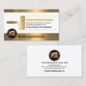 フェイク縁ど金ゴールドローラーBrush Painter 名刺 (正面/裏面)