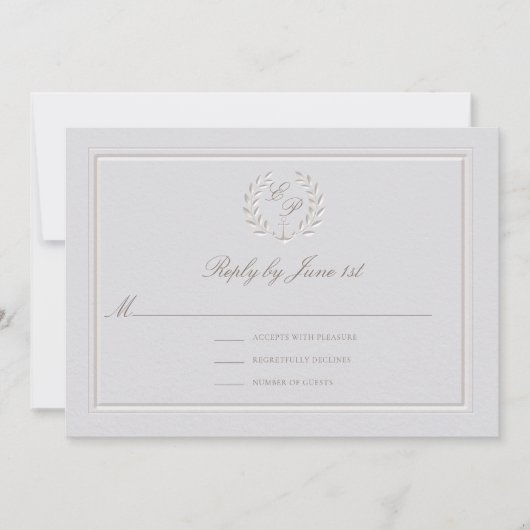 フェイク航海のいかり結婚反応 (正面)