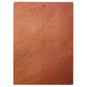 フェイク茶色の革のクリップボード クリップボード (裏面)
