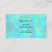 フェイク虹色インスパイア青緑 名刺 (裏面)