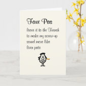 フェイク謝おもしろいり歌 カード (黄色い花)