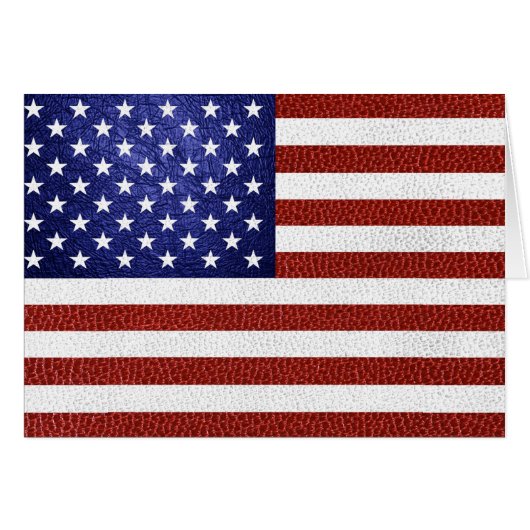 フェイク赤白青レザーUSA国旗 (正面横)