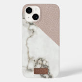 フェイク赤面レザーマーブル Case-Mate iPhoneケース (裏面)