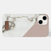 フェイク赤面レザーマーブル Case-Mate iPhoneケース (裏面 (横))