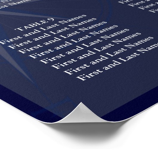 フェイク金ゴールドいかり航海の座席表 ポスター (角)