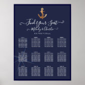 フェイク金ゴールドいかり航海の座席表 ポスター (正面)