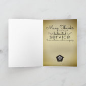 フェイク金ゴールドが世界の社員の記念日に輝く カード (内部)