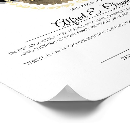 フェイク金ゴールドの職員 ポスター (角)