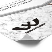 フェイク金ゴールドの記章の従業員 ポスター (角)