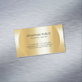 フェイク金ゴールドエレガントプロフェッショナルモダンテンプレート マグネット名刺 (インサイチュ)