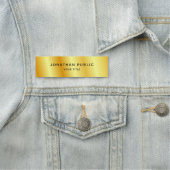 フェイク金ゴールドエレガントプロフェッショナルモダン 名札 (インサイチュ)