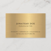 フェイク金ゴールドエレガントミニマルプロフェッショナルテンプレート 名刺 (正面)