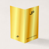 フェイク金ゴールドエレガントモダンプロフェッショナル 名刺 (外部)