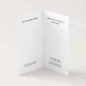 フェイク金ゴールドエレガントモダンプロフェッショナル 名刺 (内部)