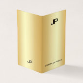 フェイク金ゴールドエレガントモダンプロフェッショナル 名刺 (外部)