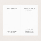 フェイク金ゴールドエレガントモダンプロフェッショナル 名刺 (内部フラット)