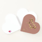 フェイク金ゴールドエレガントレタリングHoneymoon Journal 2021 ノートブック (内部)