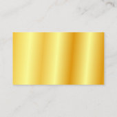 フェイク金ゴールドエレガント会社シンプルテンプレートモダン 名刺 (裏面)