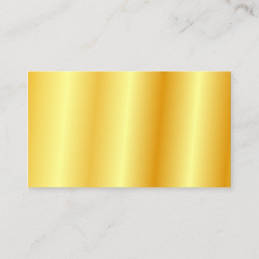 フェイク金ゴールドエレガント会社シンプルテンプレートモダン 名刺 (裏面)