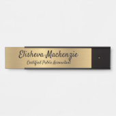 フェイク金ゴールドオフィスのドア記号シンボルや象徴名プレートCPA サインプレート (正面)