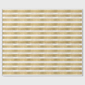 フェイク金ゴールドカスタムグリッター誕生日紙ラップ ラッピングペーパー (フラット)