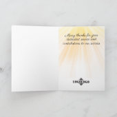 フェイク金ゴールドカスタム年勤続記念日カード カード (内部)