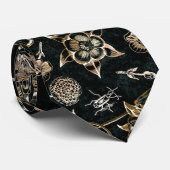 フェイク金ゴールドカブトムシ花葉さくらんぼフルーツ ネクタイ (ロール)