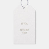 フェイク金ゴールドクリスマスツエレガントリー ギフトタグ (裏面)