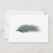 フェイク金ゴールドグモダンリーンエレガントな結婚式 出欠カード (裏面)