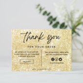 フェイク金ゴールドグリッターありがとうございますメディア挿入 (スタンド正面)