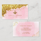 フェイク金ゴールドグリッタークイーンビー 名刺 (正面/裏面)