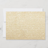 フェイク金ゴールドグリッタータイポグラフィ写真の保存日付 セーブザデート (裏面)