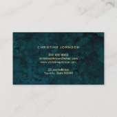 フェイク金ゴールドグリッターデザイン 名刺 (裏面)