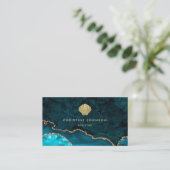 フェイク金ゴールドグリッターデザイン 名刺 (スタンド正面)