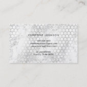 フェイク金ゴールドグリッタービーオングレー 名刺 (裏面)