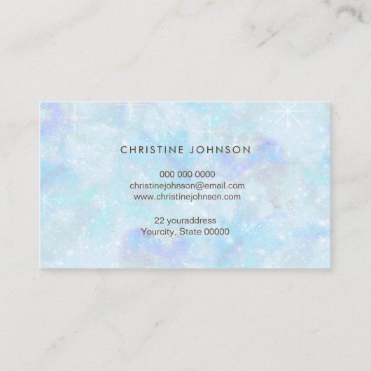 フェイク金ゴールドグリッタービー 名刺 (裏面)