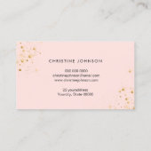 フェイク金ゴールドグリッタービー 名刺 (裏面)