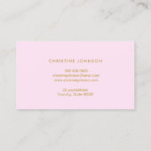 フェイク金ゴールドグリッタービー 名刺 (裏面)