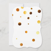 フェイク金ゴールドグリッターフォイルインスパイアデイジー結婚s セーブザデート (裏面)