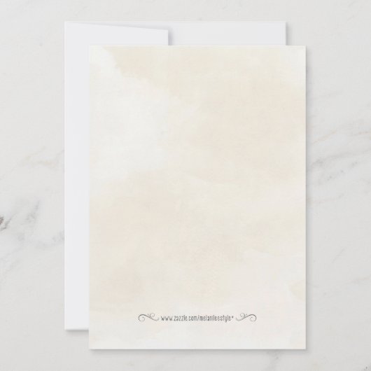 フェイク金ゴールドグリッターブライダルシャワービンゴカード 招待状 (裏面)