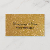 フェイク金ゴールドグリッター高級名刺テンプレート 名刺 (正面)