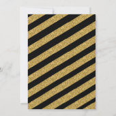 フェイク金ゴールドグリッター2025年度卒業パーティーのクラス 招待状 (裏面)