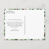 フェイク金ゴールドグリッター3枚フォトコラージュモダン シーズンポストカード (裏面)