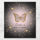 フェイク金ゴールドグリッター ワインラベル (シングルラベル)