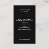 フェイク金ゴールドグリッター 名刺 (裏面)