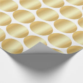 フェイク金ゴールドゴールデンエレガントグモダンラモギフトグロス ラッピングペーパー (角)