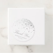 フェイク金ゴールドシルバー紙吹雪ドット結婚ズ・サンキュー フェイバータグ (インサイチュ)