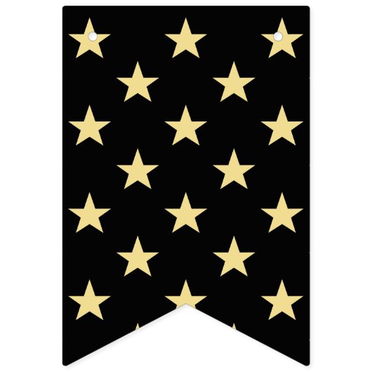 フェイク金ゴールドスストライプテーズHappy New Years Eveパーティー バンティングフラッグ (第1の旗)